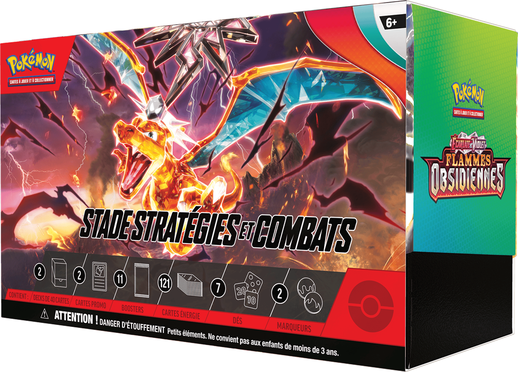 Pokémon EV03 : Écarlate & Violet - Flammes Obsidiennes - Stades Stratégies et Combats