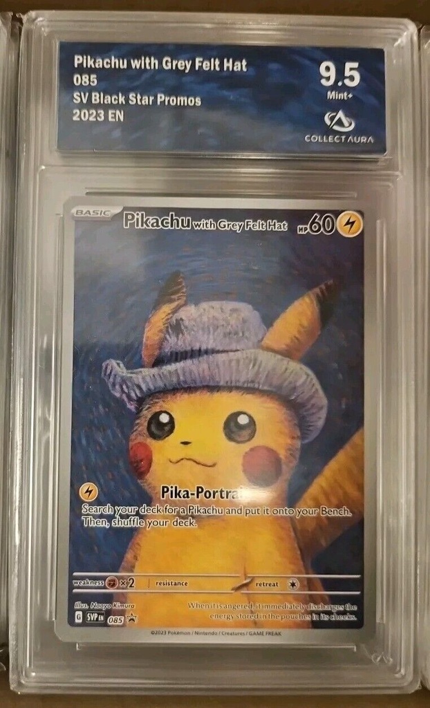 Pokémon Pikachu with Grey Felt Hat - Carte gradée CollectAura 9.5