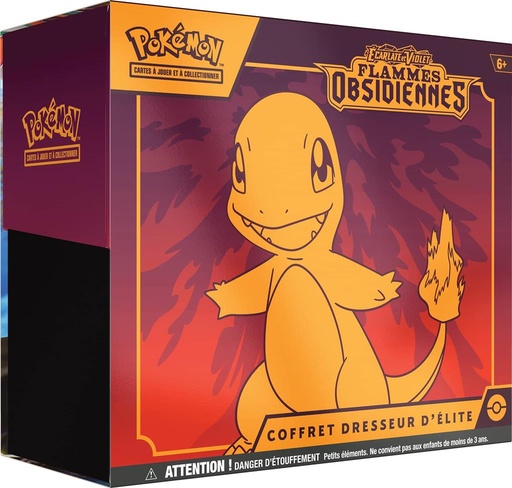 Pokémon EV03 : Écarlate & Violet - Flammes Obsidiennes - ETB Coffret Dresseur d'Élite