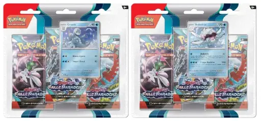 Pokémon EV04 : Écarlate & Violet - Faille Paradoxe - 2 Tripack / Balbalèze + Cryodo