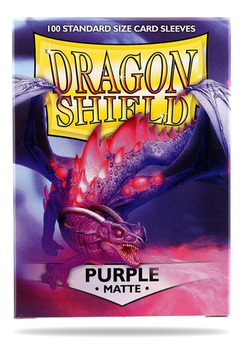 Dragon Shield Standard Sleeves - Matte Purple (100 Sleeves)