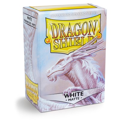 Dragon Shield Standard Sleeves - Matte White (100 Sleeves)