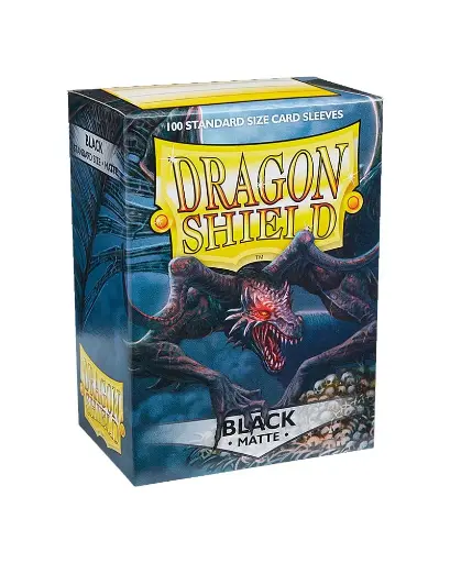 Dragon Shield Standard Sleeves - Matte Black (100 Sleeves)