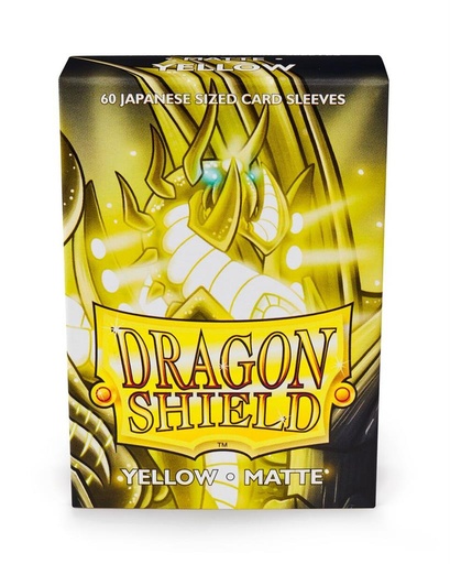 Dragon Shield Small Sleeves - Japanese Matte Yellow (60 Sleeves)