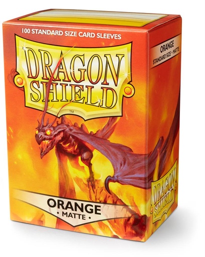 Dragon Shield Standard Sleeves - Matte Orange (100 Sleeves)